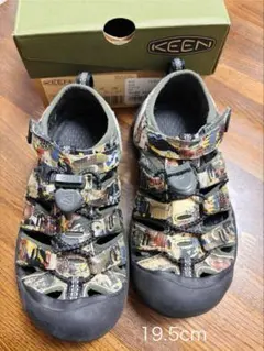 KEEN キッズサンダル 19.5cm 動物柄 アニマルプリント