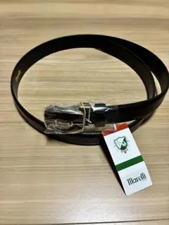 Marelli 黒 牛革 ベルト