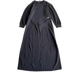 adidas ブラック ロングワンピース