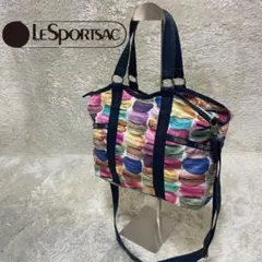 レスポートサック　ショルダーバッグ　ハンドバック　２ＷＡＹ　マカロン柄