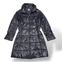 良品　パタゴニア　ロングコート　ポリエステル　ネイビー　レディース　Sサイズ