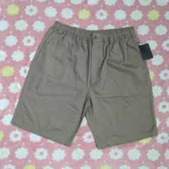 【新品・タグ付き】ハーフパンツ ベージュ 綿 L 夏のサムネイル