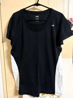 UNIQLO 半袖Tシャツ L ブラック/ホワイト
