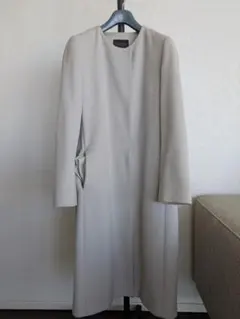 【TOMORROWLAND】ピュアカシミヤ100% ノーカラーコート サイズ34