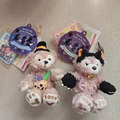 ダッフィー　シェリーメイ　ハロウィン　ぬいぐるみストラップセット