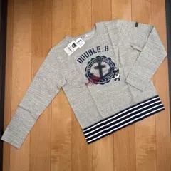 ★ダブルB★長袖Tシャツ★150★重ね着風★ミキハウス★日本製★新品
