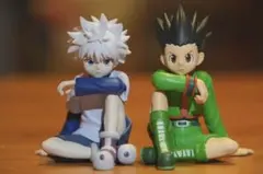 【開封品】HUNTER×HUNTER すわらせ隊りある　ゴン　キルア