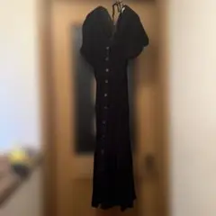 夏物最終セール‼️SNIDEL ブラックシャツワンピース 半袖 プリーツ加工