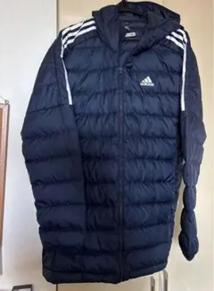 adidas アディダス　ネイビー ベンチコート　サイズO