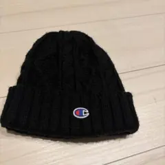 Champion ケーブルニット ビーニー ブラックのサムネイル