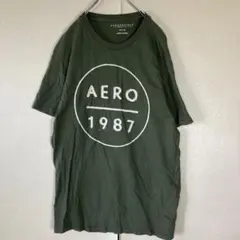 USA輸入 エアロポステールTシャツ ビッグロゴ　アースカラー