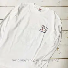 【新品】猫のカムカム ロングスリーブ オーバーサイズ Tシャツ  白