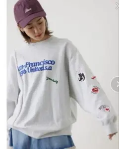 数回着用　ロデオクラウンズ　サイズFREE SF MIX スウェットグレー