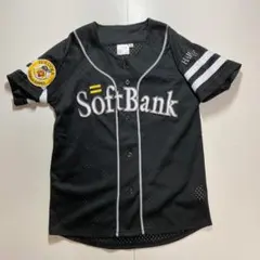 福岡ソフトバンクホークス　ユニフォーム　130cm　キッズ　子供　ビジター　黒