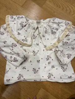 プティマイン　花柄フリル付きトレーナー 100cm