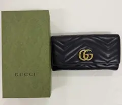 ✨極美品　希少✨グッチ　長財布　コンチネンタル　マーモント　パール　レザー GUCCI グッチ GGマーモント コンチネンタルウォレット 長財布