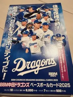 BBM 中日ドラゴンズ ベースボールカード2025