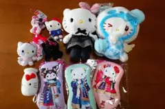 キティ ぬいぐるみ マスコット ポーチ まとめ売り１１種類