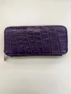 CROIX ROYAL クロワロワイヤル 長財布 パープル クロコダイルのサムネイル