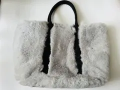 willselection グレー ファー ハンドバッグ