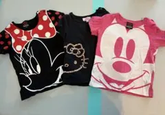 BABYDOLL 90 Tシャツ 3枚セット ディズニー サンリオ まとめ売り