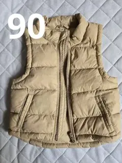 無印良品 ダウンベスト　ベージュ　サイズ90
