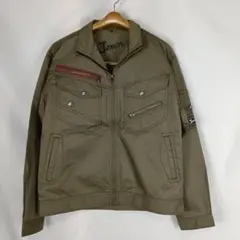 新品　ワークマン　Jawin　EL　作業服ジャケット　アーミーグリーンB6423