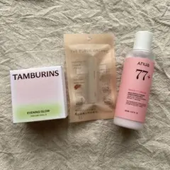 TAMBURINS EVENING GLOW ハンドクリーム　anua 桃