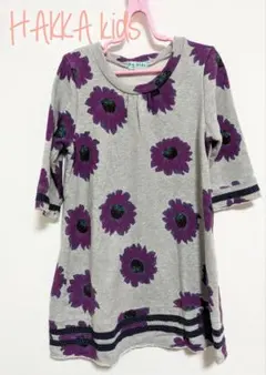 【120】ハッカキッズ　ワンピース　花柄