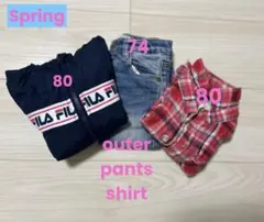 春先コーデ♡74〜80サイズのサムネイル
