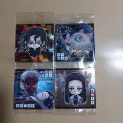 鬼滅の刃 ホログラムステッカー 4枚セット