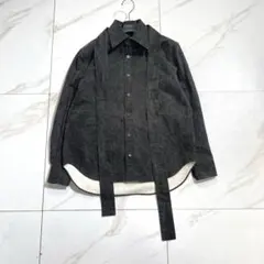 24年♡HARDY NOIR ピグメントバイオボウシャツ ブラックデニム 完売品のサムネイル