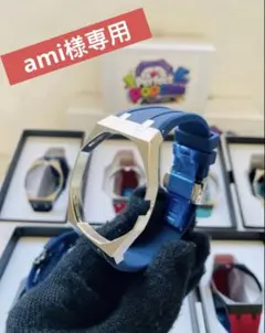 貴重M.U.L. レザーブレスレット ネイビー　キルティング 貴重M.U.L. レザーブレスレット ネイビー キルティング - メルカリ