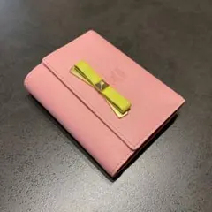 MCM 三つ折り財布 ピンク リボンのサムネイル