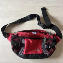 adidas ウエストポーチ 赤/黒