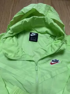 美品 NIKE ナイキ アノラック ハーフジップ ナイロン 緑