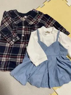 petit main ワンピースセット 80