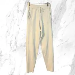 ✨良品・訳あり✨ スローブイエナ 36 イージーパンツ リブ 伸縮性 白 上品