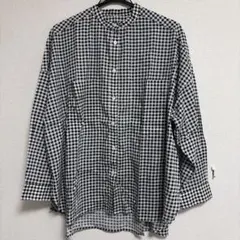 マチャット machatt スタンドカラーオーバーシャツ ギンガムチェック