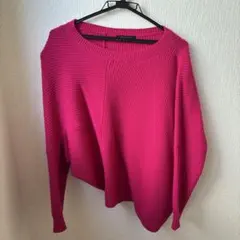 BARNYARDSTORM リブ編み長袖ニット ピンク