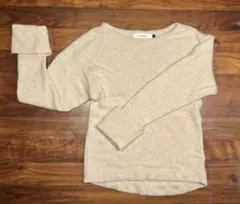 ボートネックラクーンニットプルオーバー　lagunamoon アイボリー