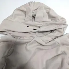 ミッフィー フード付きパーカー ベージュ