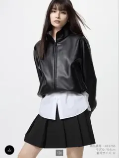 UNIQLO ユニクロ　プリーツスコート　ブラック