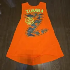 ズンバ　ZUMBA ロゴオレンジ タンクトップ