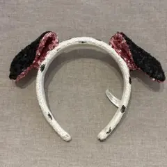【美品】101匹わんちゃん スパンコール耳カチューシャ