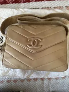 ビンテージ　CHANEL ベージュ ショルダーバッグ