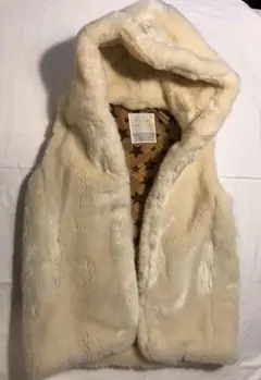 Xガール　ボアフード付きベスト