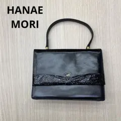 HANAE MORI ハナエモリ ミニ ハンドバッグ ブラック フォーマル