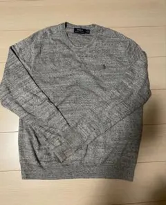 ポロ ラルフローレン ニット セーター グレー M 霜降り