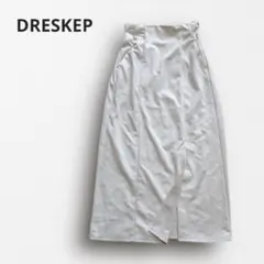 Y7504【ドレスキップ】ナロースカート 美シルエット 春夏 きれいめ 白 S